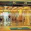 GTD commercial aluminum frame telescoping glass door