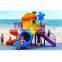 Hot sale simple commercial playground outdoor playground equipment slides