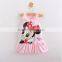Summer Minnie vest skirt girl casual children's lotus leaf collar vest dress