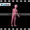 hot sell window display full body abstract fiberglass kids mannequin with sculptured hair