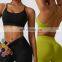 Wholesale Ladies Quick Dry Running Wear Sexy High Impact Strappy Top Gym Fitness Yoga Bra Women Cross Back Sports Bra