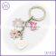 high grade polished metal enamel cloisonne keychains for handbags