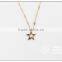 2015 hot sell gold plated diamond pendant necklace, fashion necklace
