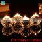 Frosted crystal globe glass candle holder centerpieces