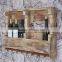 bar Industrial use wooden wine rack for 6 bottles