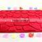 machine made modern stone design red coral fleece face mat