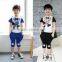 2015 Baby boy summer outfits cotton soft top and pants boy kids casual clothing sets