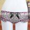 Hot sexy spandex pattern design bra brief photo for women