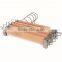 Skirt hangers with clips wood clothes hangers