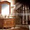 Luxury design floor mounted antique bathroom cabinet solid wood bathroom vanity
