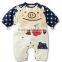 animal face100% cotton baby romper, baby clothing