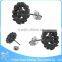 ZS20388 small black stud earring for women stainless steel three star shaped earrings