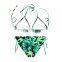 Green Leaf Sexy Women Digital Print Bikini Set