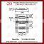 Horizontal Steel F Track for Truck Parts 051130BM 051130BS