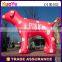 factory price lovely pink giant inflatable model dog for sale