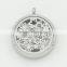 Top selling star and flower perfume locket,stainless steel locket,essential oil pendant necklace