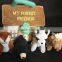 baby toddler sound toy/ plush woodland animals tote