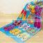 2015 new design microfiber custom cartoon animal printed beach towel