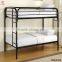 Trade Assurance Bedroom Furniture Black Twin over Twin Metal Bunk Bed
