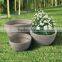 Large size unique design garden decoration Round Plastic Planter