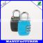 2015 wholesale price factory direct zinc alloy combination locks travel suitcase padlocks