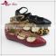 SSK16-313 latest fashion croco / leopard strap pointy shoe ladies shoes                        
                                                Quality Choice