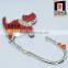 High quality fashion lady metal foldable handbag hanger with red cat