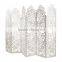 Cherry pattern solid wood room divider waterproof hand install screen