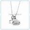 Puzzle Heart Shaped Name Stainless Steel Necklace Set of 3