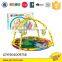 Animal park soft plush toy baby blanket with motion gym