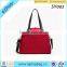 trim leather handle over night women travel business tote bag