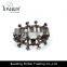 Valentine's Day gun black plating alloy diamond cool bracelet bangle