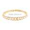 Gold alloy bracelet European style simple round pearl bracelets