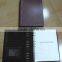 A4/A5 pu leather portfolio,custom leather embossed portfolio,portfolio with 9 rings