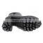 chunky high heels black leather women boots 2014