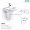 HTD-344A ceramic bathroom two piece half pedestal wash basin
