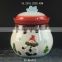 Glass Storage Jar with bird Ceramic lid