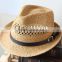 China factory price good quality fedora straw hat for men