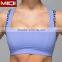 Cropped racerback design with built in shelf bra high quality sports wear women's yoga tank tops