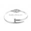 Fashion zircon stainless steel jewelry high quality bangle cuff bangle