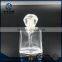 Luxury 100ml clear glass perfume bottle with decorative cap