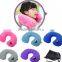 balck new folding inflatable travel body pillow for camping sleeping outdoor