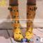 high quality rubber orange rain boot for girls