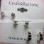 Exquisite Fancy 3 Pairs Silver Plating Cubic Zirconia Earring Set