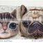 super lovely cartoon 3D solid big eye dog style ladies plush zipper small money coin bag