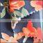 2015 new products floral dress fabric linen viscose print big floral fabric