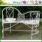 Sale Classic Nice Folding Antique White Wrough Iron Sun Loungers