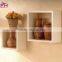 Decorative mdf wall cube shelf