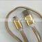 XO metal data cable with embedded LED flash light for Apple