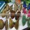 Colorful Agate Slice Natural Crystal Butterfly for Gift and Decoration
